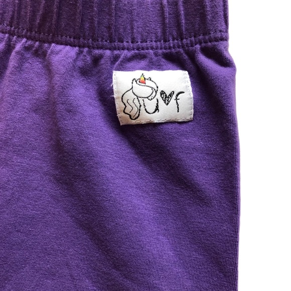 Unicorn Farm Purple Ruffle Leggings - Picture 3 of 5